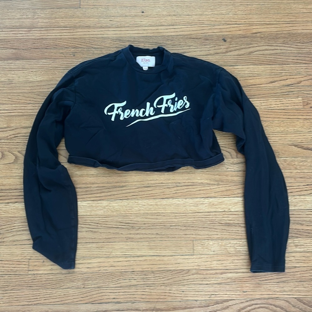 Elsa French fries crop long sleeve